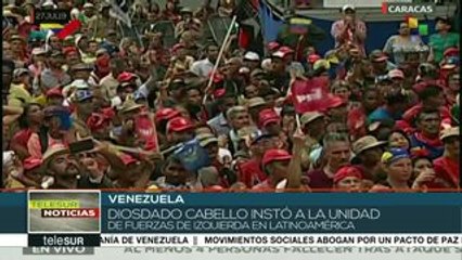 Venezuela: Cabello insta a la unidad de la izquierda en Latinoamérica