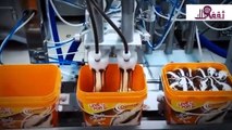 شاهد بالفيديو كيف يتم صناعة الايس كريم في المصانع