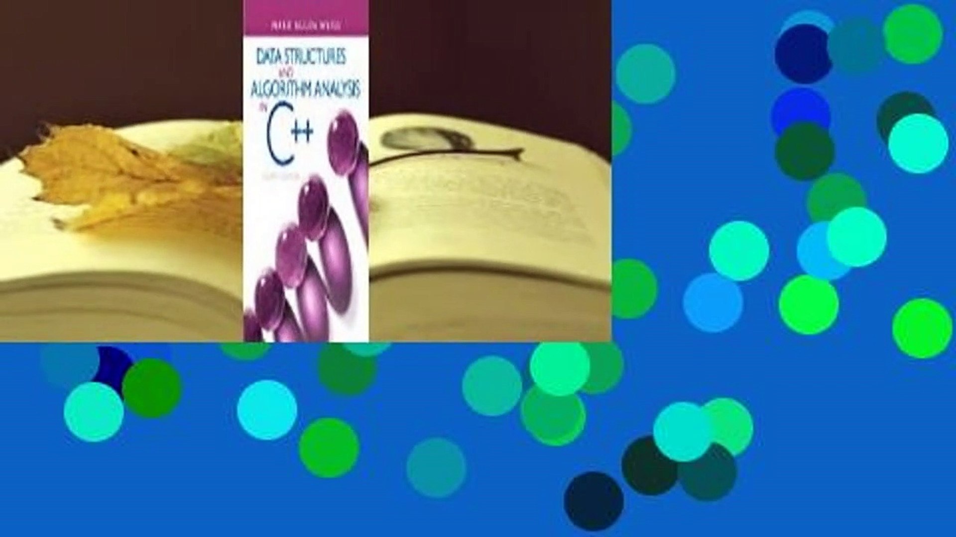Online Data Structures and Algorithm Analysis in C++  For Free