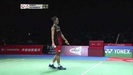 SF | MS | Kento MOMOTA (JPN) [1] vs. SAI PRANEETH B. (IND) | BWF 2019