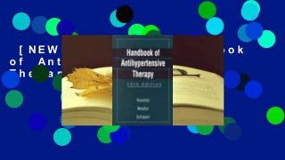 [NEW RELEASES]  Handbook of Antihypertensive Therapy