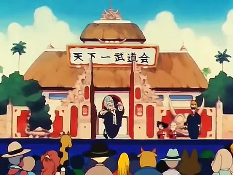 Jackie Chun baila con Gokú Español Latino
