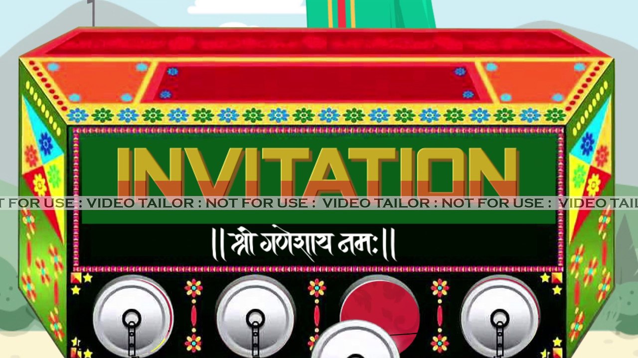 2019 Best Wedding Invitation Video Card | Bioscope Theme Video Invite VTSD051