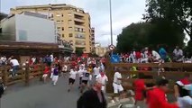 Tercer encierro de fiestas de Tudela 2019 con toros de La Palmosilla