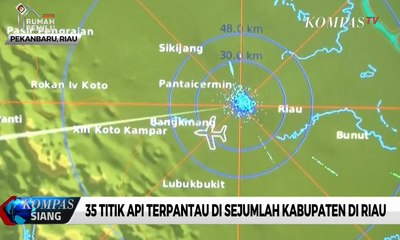 Tercatat 35 Titik Panas di Riau