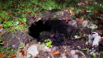 Günün kahramanlık haberi Ordu'dan...Kediyi kurtarmak için fuel-oil dolu kuyuya girdi