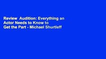 Review  Audition: Everything an Actor Needs to Know to Get the Part - Michael Shurtleff