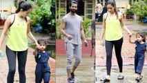 Shahid Kapoor & Mira Rajput spotted with daughter Misha Kapoor; Watch Video | FilmiBeat
