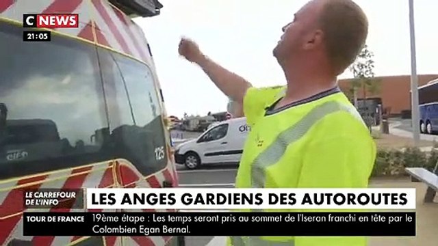 Départs en vacances: Les patrouilleurs assurent la sécurité des automobilistes sur les autoroutes - VIDEO