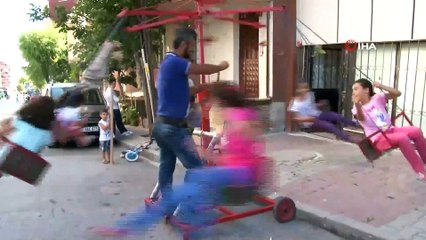 Seyyar Dönme Dolap Çocukların İlgi Odağı Oluyor