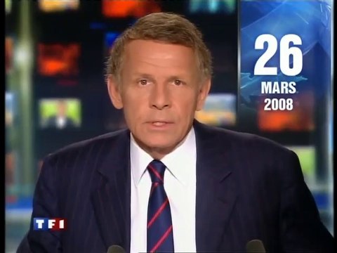 TF1 - 26 Mars 2008 - JT 20H (PPDA annonce la mort de Thierry Gilardi)