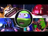 Nickelodeon Teenage Mutant Ninja Turtles ALL BOSSES (X360, Wii)