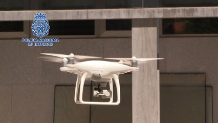 La Policía Nacional prueba el "método antidron"