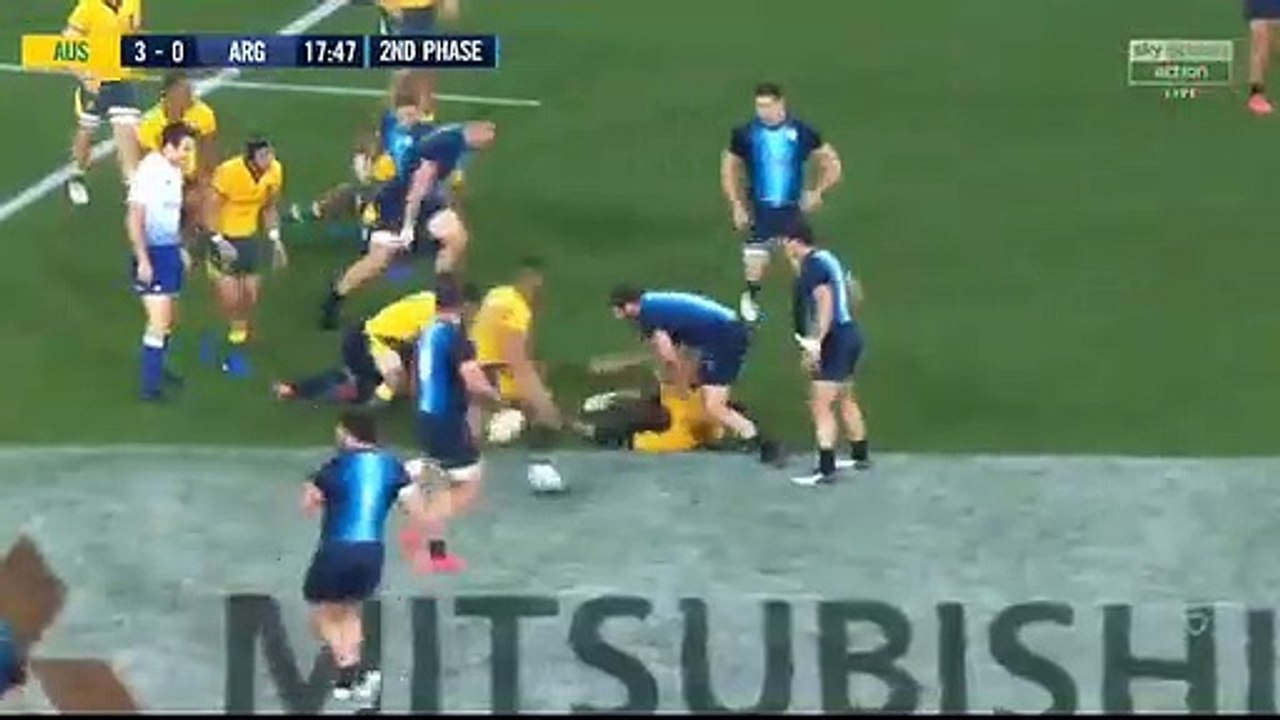 Rugby champagne entre les Wallabies et les Pumas