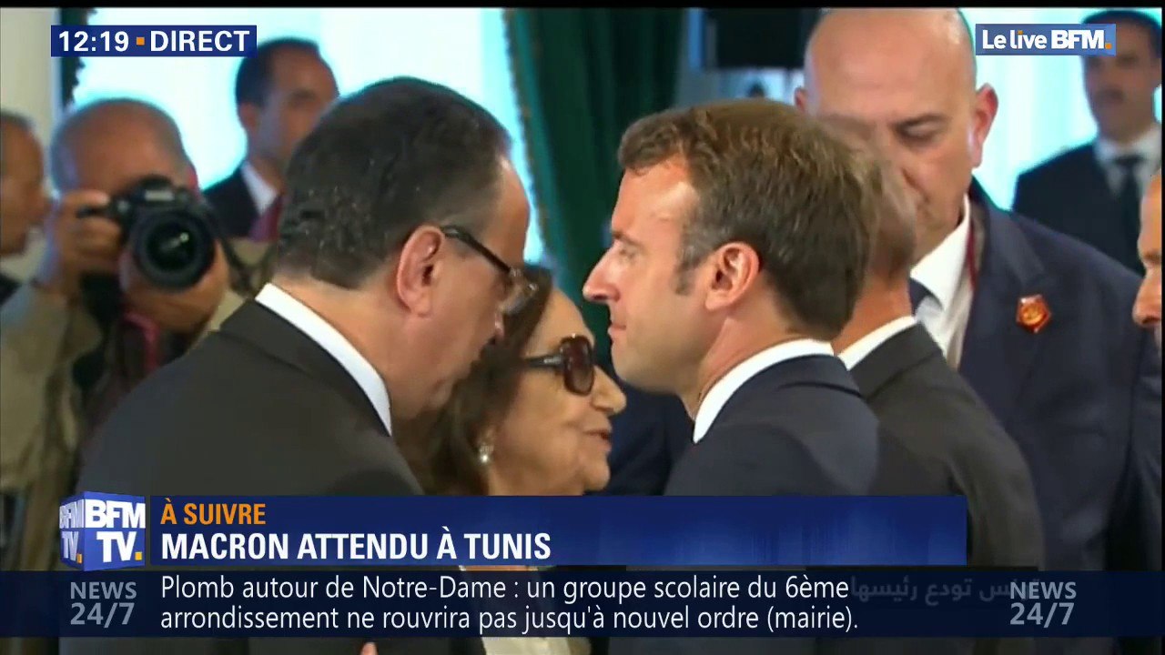 Emmanuel Macron est arrivé en Tunisie pour les funérailles du président Béji Caïd Essebsi