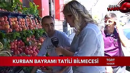 Kurban Bayramı Tatili Bilmecesi