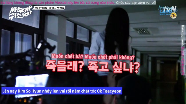 [KSHYUNVN][Vietsub] 160707 'Let's Fight Ghost' Action Scene BTS Video
