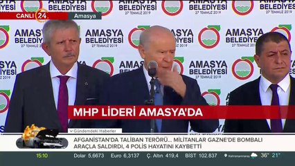 MHP Genel Başkanı Devlet Bahçeli Amasya'da