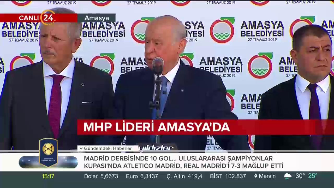 MHP Genel Başkanı Devlet Bahçeli Amasya'da