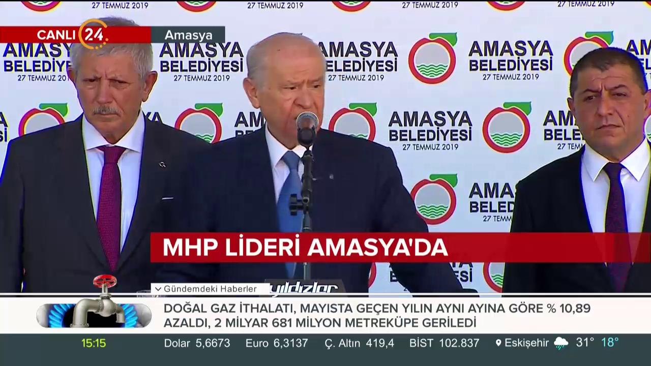 MHP Genel Başkanı Devlet Bahçeli Amasya'da