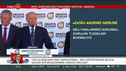 MHP Genel Başkanı Devlet Bahçeli Amasya'da