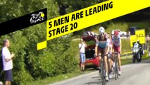 5 coureurs devant / 5 men are leading - Étape 20 / Stage 20 - Tour de France 2019