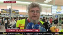 Miles de afectados por la huelga del personal de Iberia  en Barcelona-El Prat