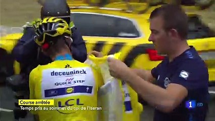 Tour 2019 Egan Bernal se pone líder en una etapa suspendida por un temporal