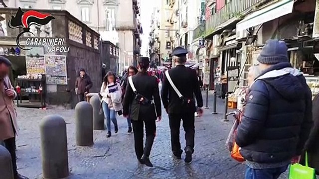 Napoli - Estorsione a pizzeria nel centro storico 3 fermi (27.07.19)