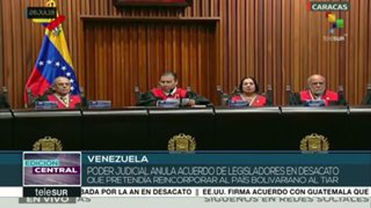 TSJ de Venezuela declara nula la reincorporación al TIAR