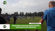 Trabzonspor taraftarı Parma maçında takımlarını yalnız bırakmadı