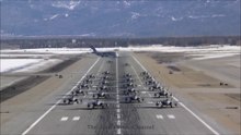 The F-22s Largest Elephant Walk In The History