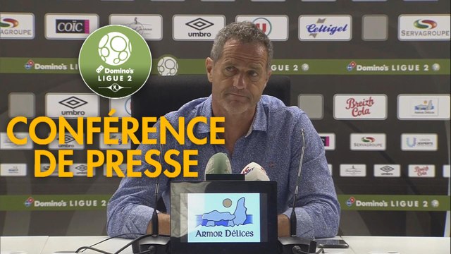 Conférence de presse EA Guingamp - Grenoble Foot 38 (3-3) : Patrice LAIR (EAG) - Philippe HINSCHBERGER (GF38) - 2019/2020