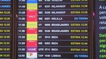 Las fuertes lluvias y la huelga de Iberia complican la jornada en El Prat