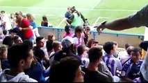 Calero y El Resto De Lesionados Ven Desde la Grada el Valladolid-Racing