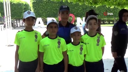 Çocuklardan "Öncelik yayanın, öncelik hayatın" uyarısı
