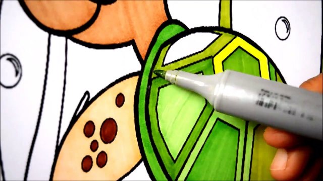 BEST FUN ART SEA CREATURES Coloring Book l Coloring Pages Kids Learn Sea Turtles Coloring Activities