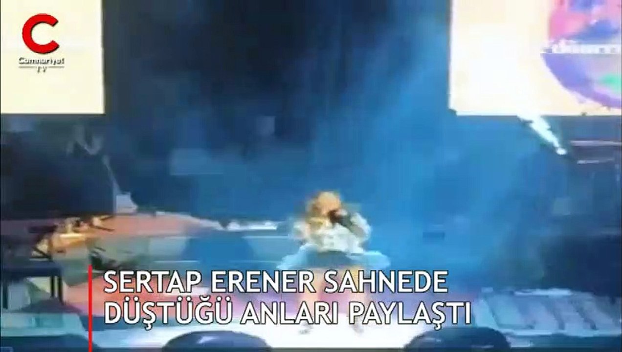 Sertap Erener sahnede böyle düştü