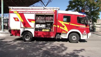 Başkent'te trafo yangını