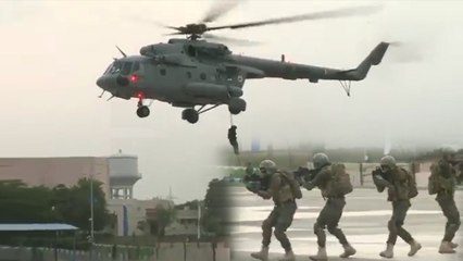 Garud commandos show power-pack performance during defense drill | वनइंडिया हिंदी