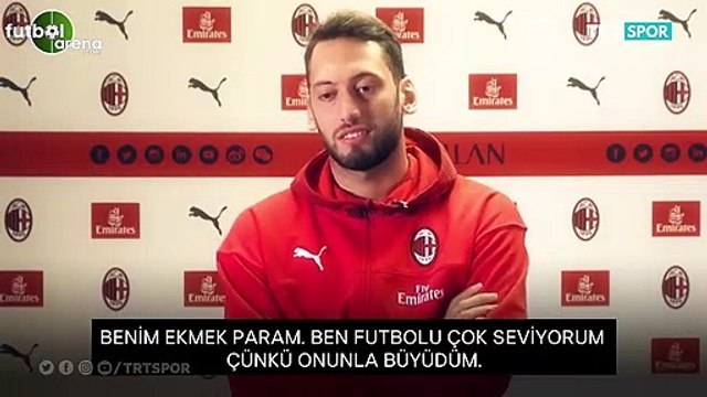 Hakan Çalhanoğlu kamera karşısına geçti