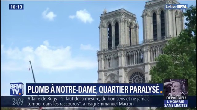 De possibles contaminations au plomb paralysent le chantier de Notre-Dame et le quartier
