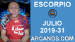 HOROSCOPO ESCORPIO - Semana 2019-31 Del 28 de julio al 3 de agosto de 2019 - ARCANOS.COM