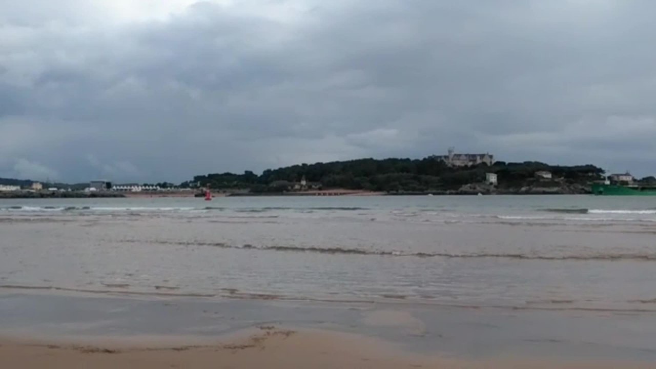 Nubes sobre la bahía de Santander
