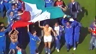 Serie A 86-87 - 29 - 10.05.1987 - Fiorentina - Napoli 1-1 - Festeggiamenti ed interviste post-partita