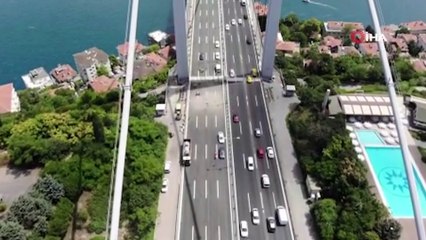 Yenilenen FSM Köprüsü'nün havadan görüntüleri