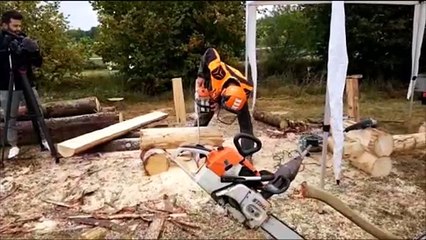 Monneren : Sébastien a l'art de transformer le bois