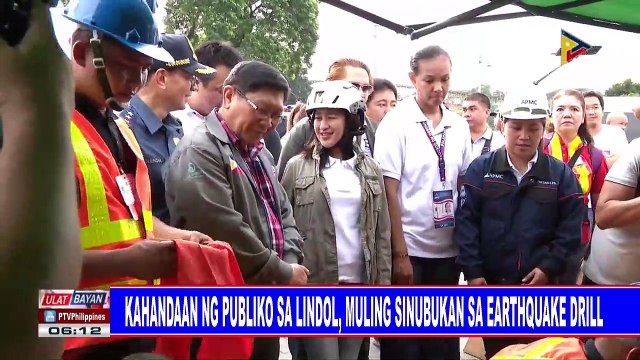 Kahandaan ng publiko sa lindol, muling sinubukan sa earthquake drill