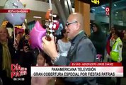 Fiestas Patrias: emotivos reencuentros de peruanos en aeropuerto Jorge Chávez