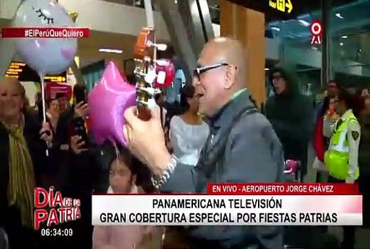 Fiestas Patrias: emotivos reencuentros de peruanos en aeropuerto Jorge Chávez